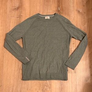 Paka women’s lightweight crew alpaca wool sweater like new light green medium